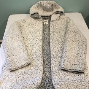 VS light gray/ dark gray Sherpa fleece